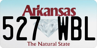 AR license plate 527WBL