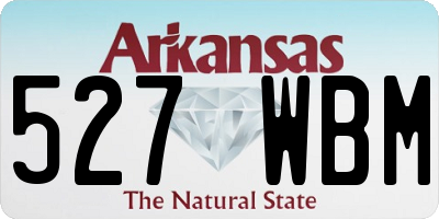 AR license plate 527WBM