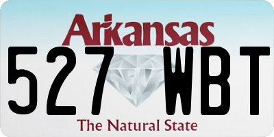 AR license plate 527WBT