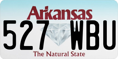 AR license plate 527WBU