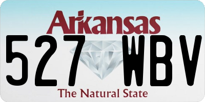AR license plate 527WBV