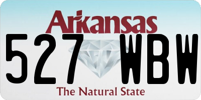 AR license plate 527WBW