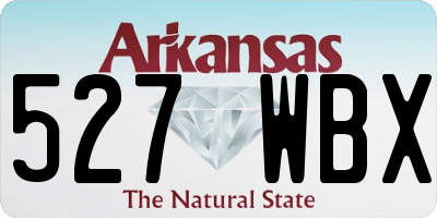 AR license plate 527WBX
