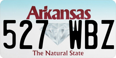 AR license plate 527WBZ