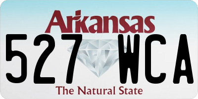 AR license plate 527WCA