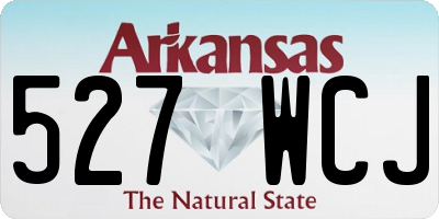 AR license plate 527WCJ