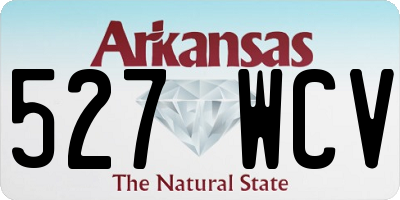 AR license plate 527WCV