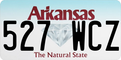 AR license plate 527WCZ