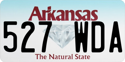 AR license plate 527WDA