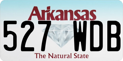 AR license plate 527WDB