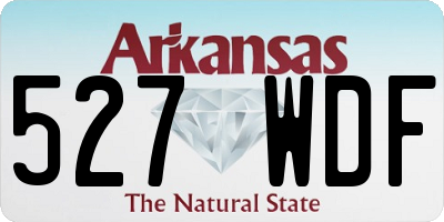 AR license plate 527WDF