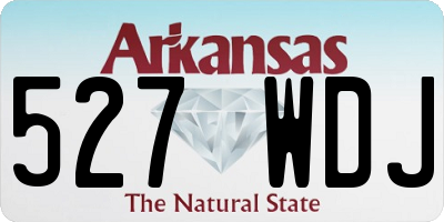 AR license plate 527WDJ
