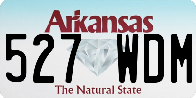 AR license plate 527WDM