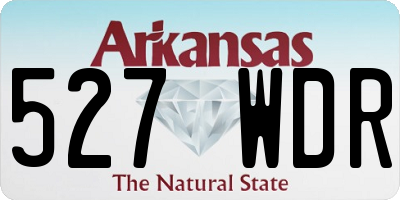 AR license plate 527WDR