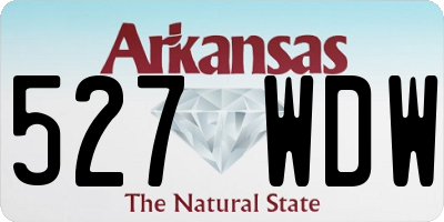 AR license plate 527WDW