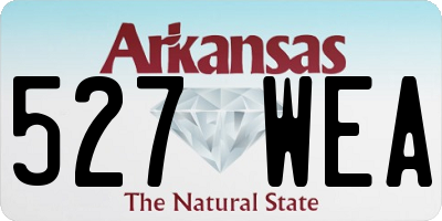 AR license plate 527WEA