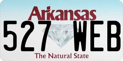 AR license plate 527WEB
