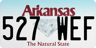 AR license plate 527WEF