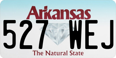AR license plate 527WEJ