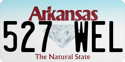 AR license plate 527WEL