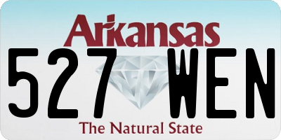 AR license plate 527WEN
