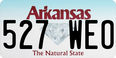 AR license plate 527WEO
