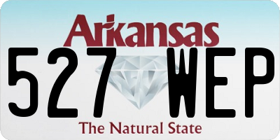 AR license plate 527WEP