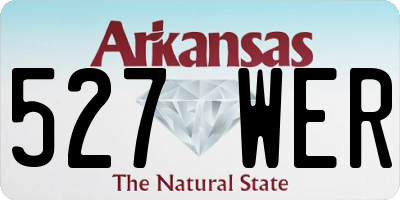 AR license plate 527WER