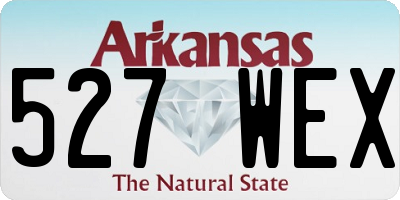 AR license plate 527WEX