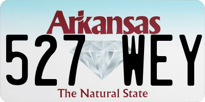 AR license plate 527WEY