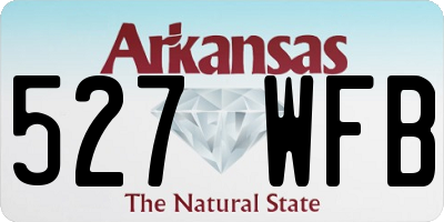 AR license plate 527WFB