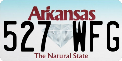 AR license plate 527WFG