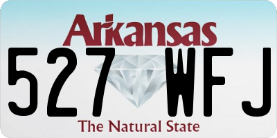 AR license plate 527WFJ