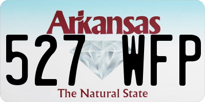 AR license plate 527WFP