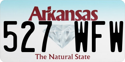 AR license plate 527WFW