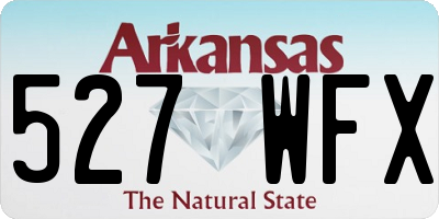 AR license plate 527WFX