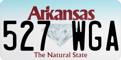 AR license plate 527WGA