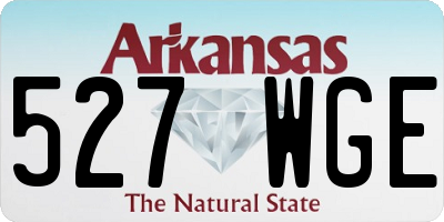 AR license plate 527WGE