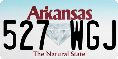 AR license plate 527WGJ