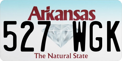 AR license plate 527WGK