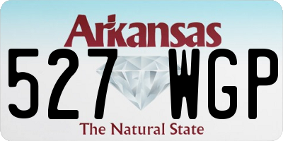 AR license plate 527WGP