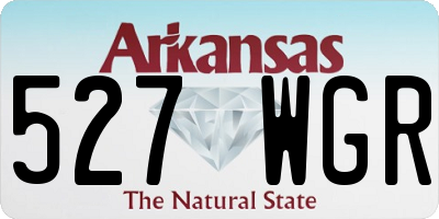 AR license plate 527WGR