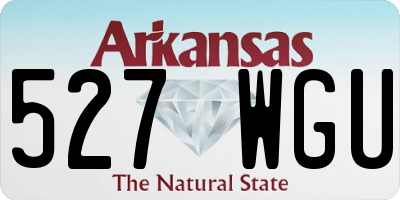 AR license plate 527WGU