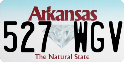 AR license plate 527WGV