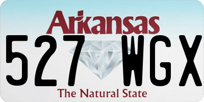 AR license plate 527WGX
