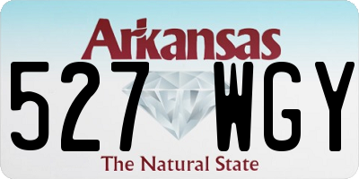 AR license plate 527WGY