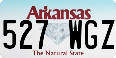 AR license plate 527WGZ