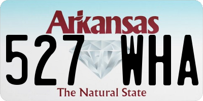 AR license plate 527WHA