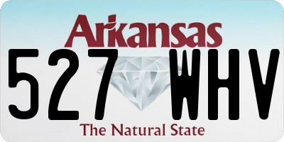 AR license plate 527WHV