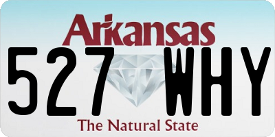 AR license plate 527WHY